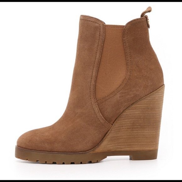 michael kors thea wedge booties